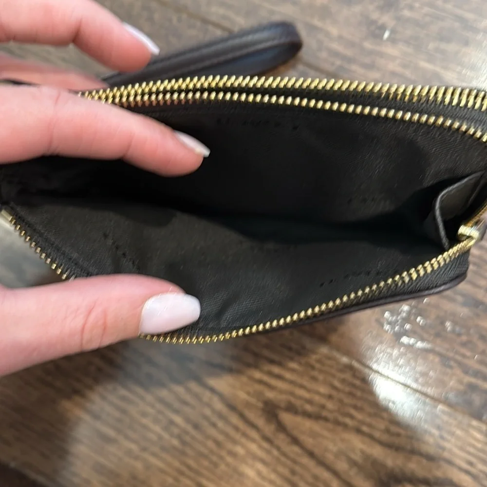 Vintage Coach Double Corner Zip Wristlet